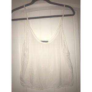 White loose fitting tank top